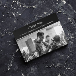 Seu Cartão de visita de cabeleireiro fotografado