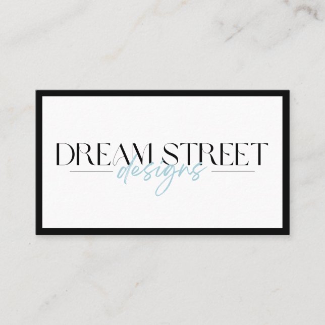 Seu Cartão de visita de logotipo personalizado (Frente)