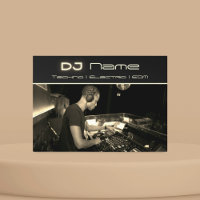 Seu Cartão de visita de ouro de música DJ
