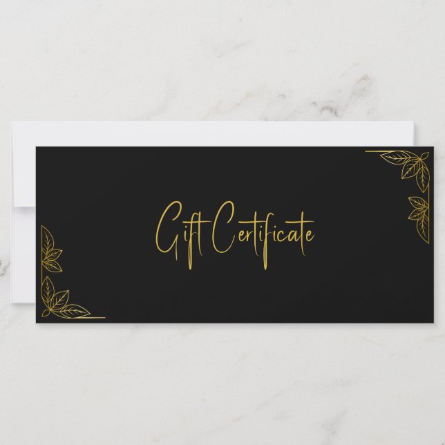 Seu Certificado de Presente Personalizado para Neg (Frente)