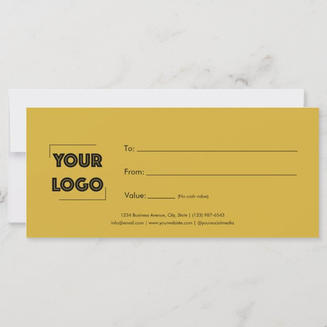 Seu Certificado de Presente Personalizado para Neg (Verso)
