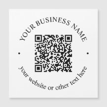 Seu código QR carregado e texto circular editável