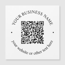 Seu código QR carregado e texto circular editável