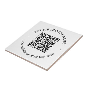 Seu código QR carregado mais texto circular editáv