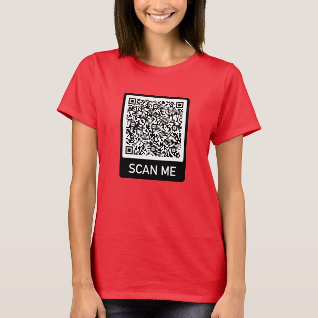 Seu Código QR Digitalize-me Informações de Camisa  (Frente)