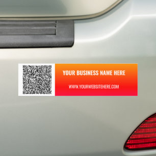 Seu Código QR e Adesivo de Para-choque com Texto P