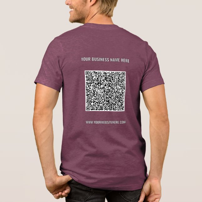 Seu Código QR e Texto Personalizado de Promoção Em (Verso)