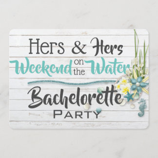 Seu Convite À Festa de solteira "Água"