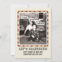 Seu Convite de festas de Vintage Cowboy
