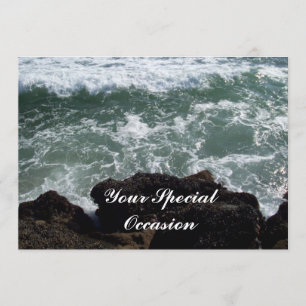 Seu convite especial para oceano ou praia