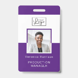 Seu Crachá para identificação de fotos do funcioná