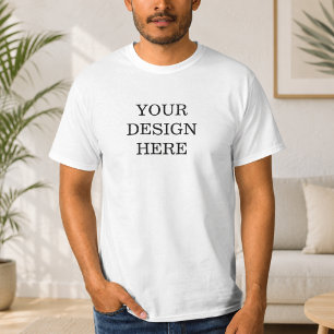 Seu Design Aqui Modelo de Camiseta Engraçada Perso