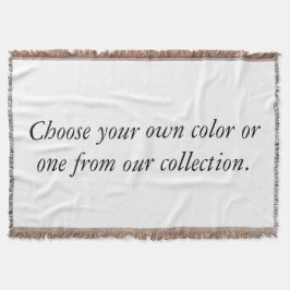 Seu Design - Jogue o cobertor - HambyWhiteGlove