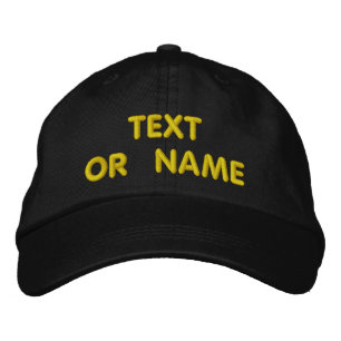 Seu Design Personalizado Texto Bordado Boné Baseba