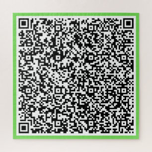 Seu Design QR Code Quebra-cabeça Surprise Message 