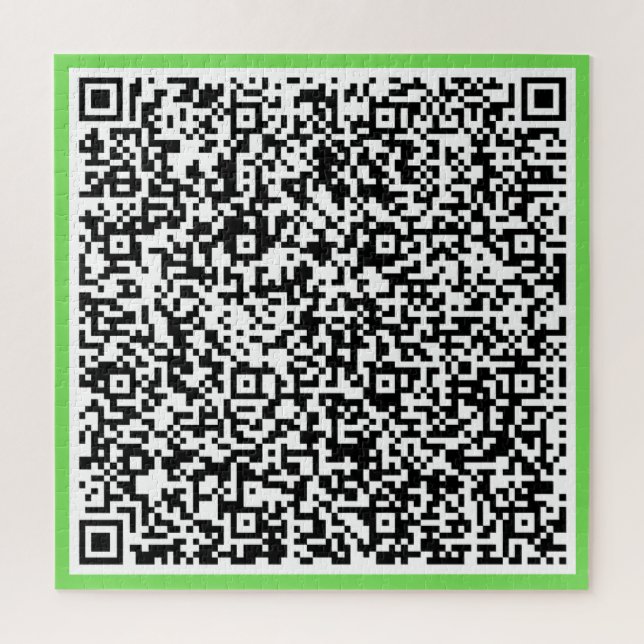 Seu Design QR Code Quebra-cabeça Surprise Message  (Vertical)