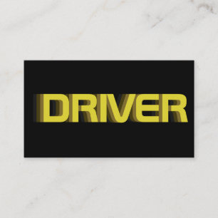 Seu driver como driver de táxi cartão de visita