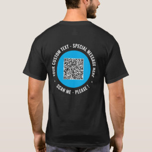 Seu exemplo de camiseta personalizada com código Q