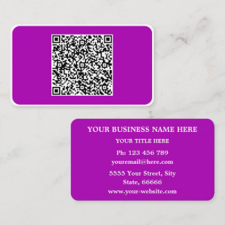 Seu Exemplo de Cartões de Visita com Código QR Esc