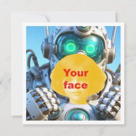 Seu filho e robô, robô cartão em branco