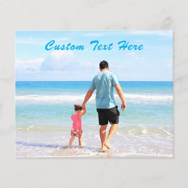 Seu folheto fotográfico com texto personalizado (Frente)