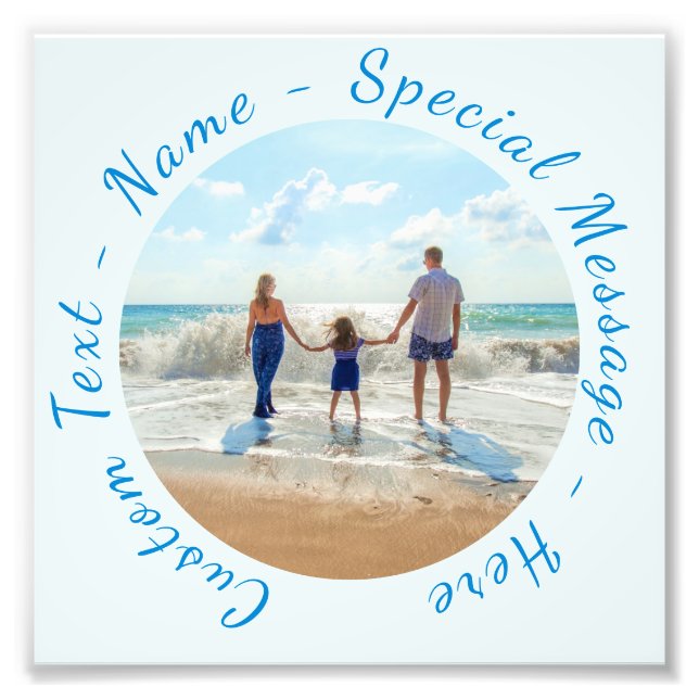 Seu Impressão de Fotografias Favorito com Texto Pe (Frente)