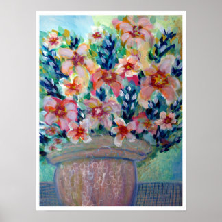 Seu Impressão de pintura original amoroso Floral