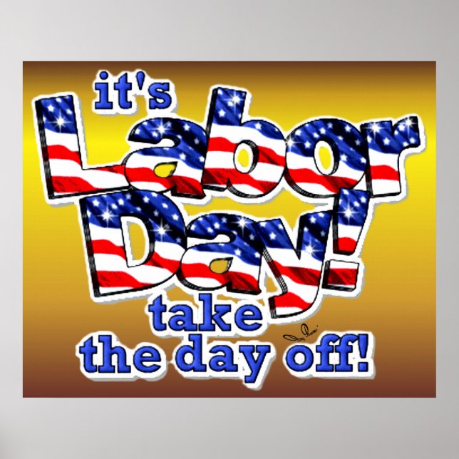 Seu Impressão do Dia do Trabalho (Frente)