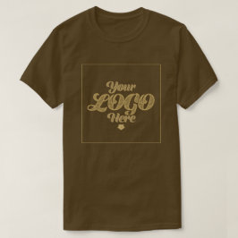 Seu logotipo aqui - Camisa marrom personalizada