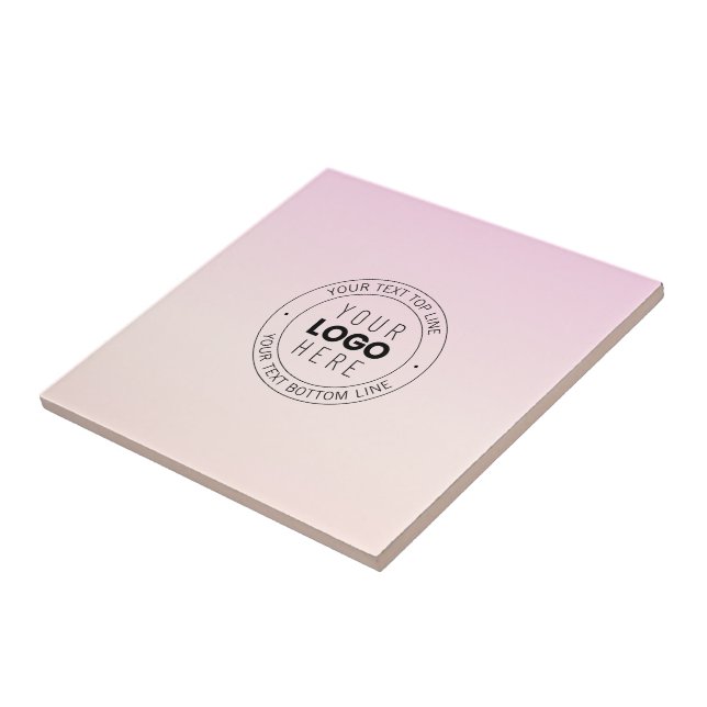 Seu logotipo carregado | Texto circular editável (Lateral)