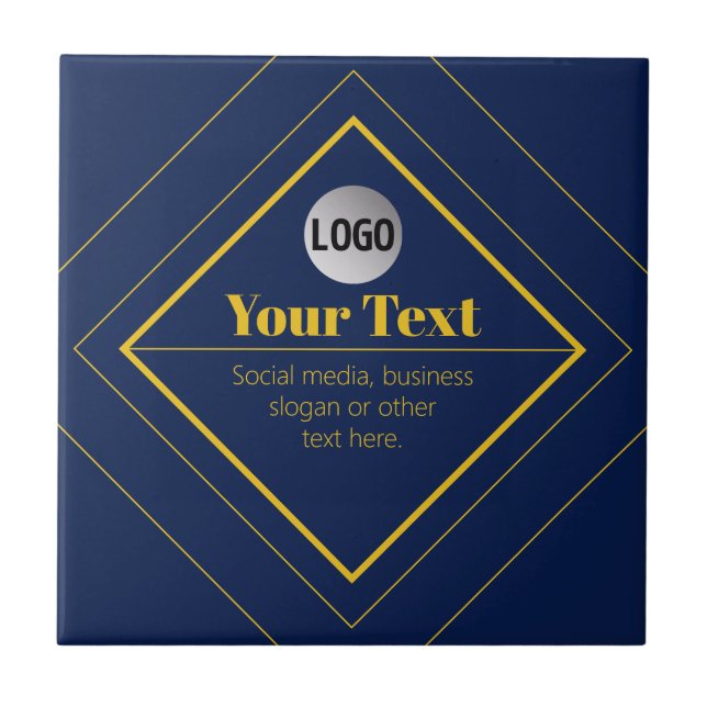 Seu logotipo e modelo de design personalizável (Frente)