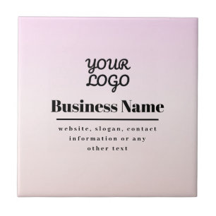 Seu logotipo e texto Pink & Peach Ombre
