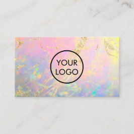 seu logotipo elegante cartão de visita opal