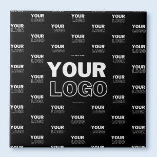 Seu Logotipo & Fundo Logotipo Repetitivo Preto