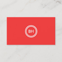 SEU LOGOTIPO INICIAL NO RED Cartão de visita