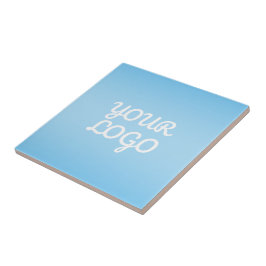 Seu logotipo & Moderno Ombre Simples | Azul Claro
