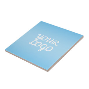 Seu logotipo & Moderno Ombre Simples   Azul Claro