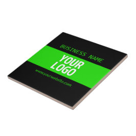 Seu logotipo ou imagem | Preto e Verde Brilho