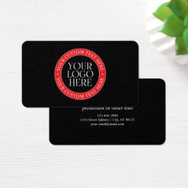 Seu logotipo ou outra imagem | Vermelho Preto e Br