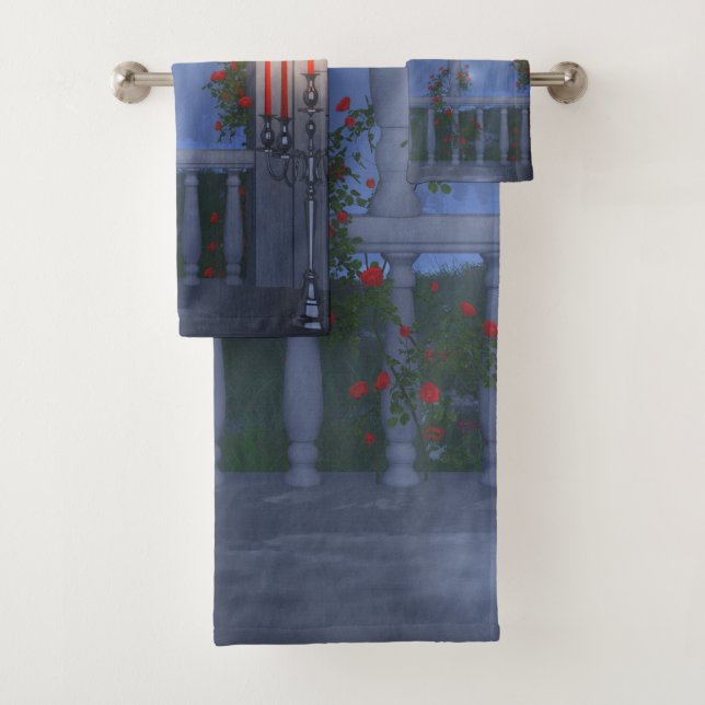 Seu manto prateado, conjunto de toalhas (Insitu)