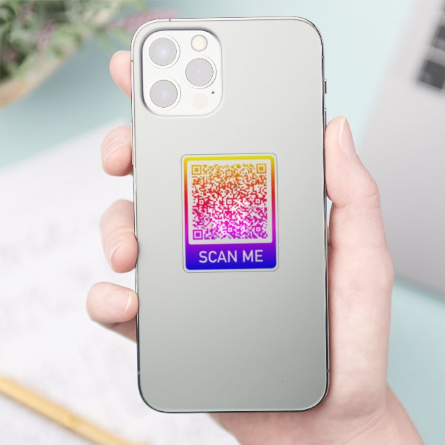 Seu Modelo de Adesivo de Cor Personalizada de Códi (Telefone)