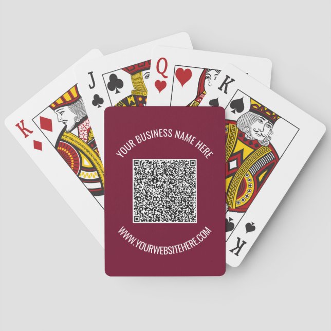 Seu Modelo de Cartas de Baralho com Texto Personal (Verso)