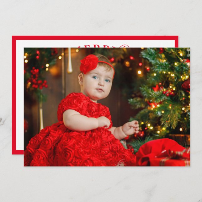 Seu Modelo de Fotografia Natal memorável (Frente/Verso)