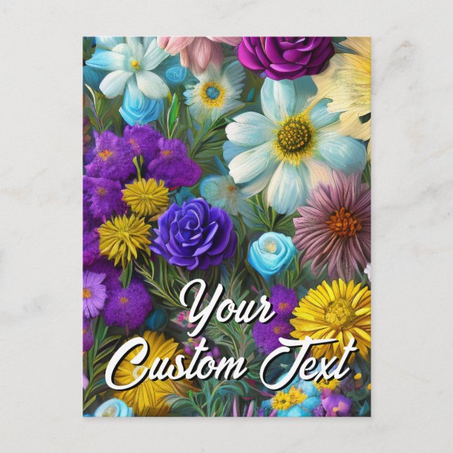 Seu Modelo de Texto Misto Personalizado Flores 31 (Frente)