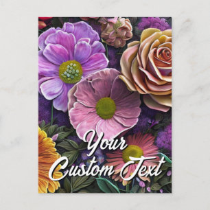 Seu Modelo de Texto Misto Personalizado Flores 32