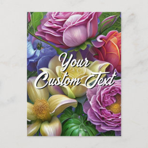 Seu Modelo de Texto Misto Personalizado Flores 33