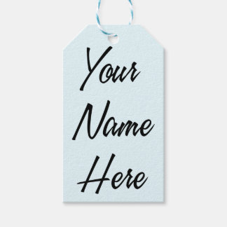 Seu nome aqui Conjunto de Etiquetas de Presente