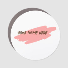 Seu nome aqui, Personalize o Crachá do Magnet