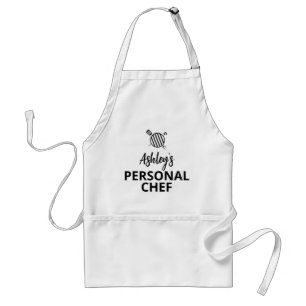Seu NOME Chef Pessoal, Avental de Churrasco Person
