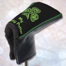 SEU NOME Cobrir de Golf, Lucky PUTTER Personalize
